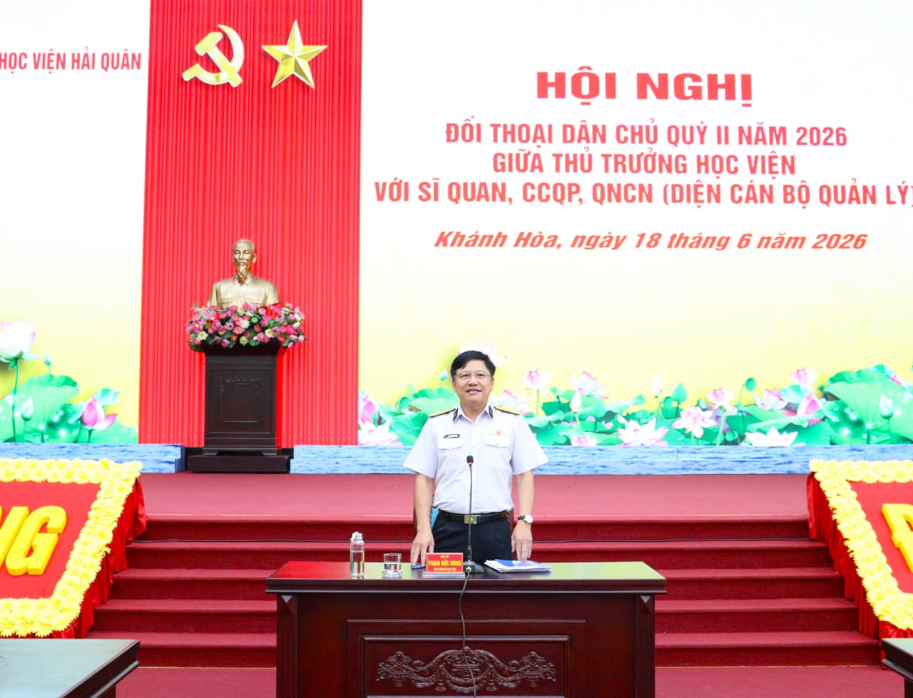 Học viện Hải quân tổ chức đối thoại dân chủ quý II năm 2026