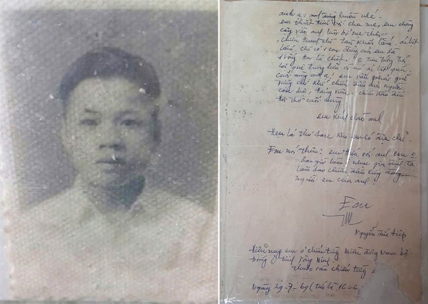 Lá thư của liệt sĩ Nguyễn Đức Tiệp