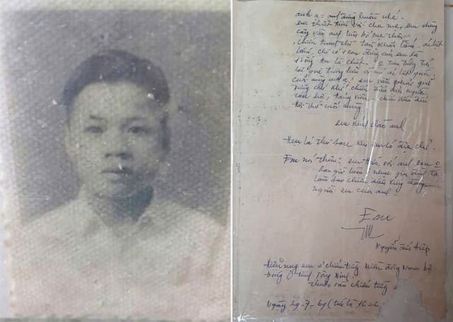 Lá thư của liệt sĩ Nguyễn Đức Tiệp