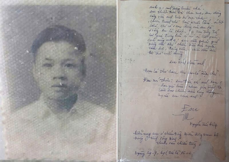 Lá thư của liệt sĩ Nguyễn Đức Tiệp