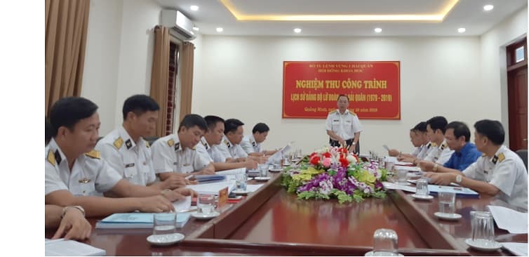 Nghiệm thu Công trình lịch sử Đảng bộ Lữ đoàn 170 Hải quân (1979-2019)
