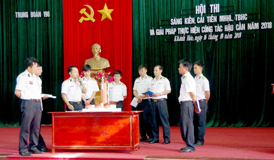Trung đoàn 196:  Hội thi sáng kiến mô hình huấn luyện hậu cần
