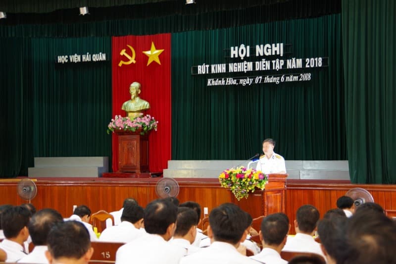 Học viện Hải quân: Rút kinh nghiệm diễn tập cuối khoá học