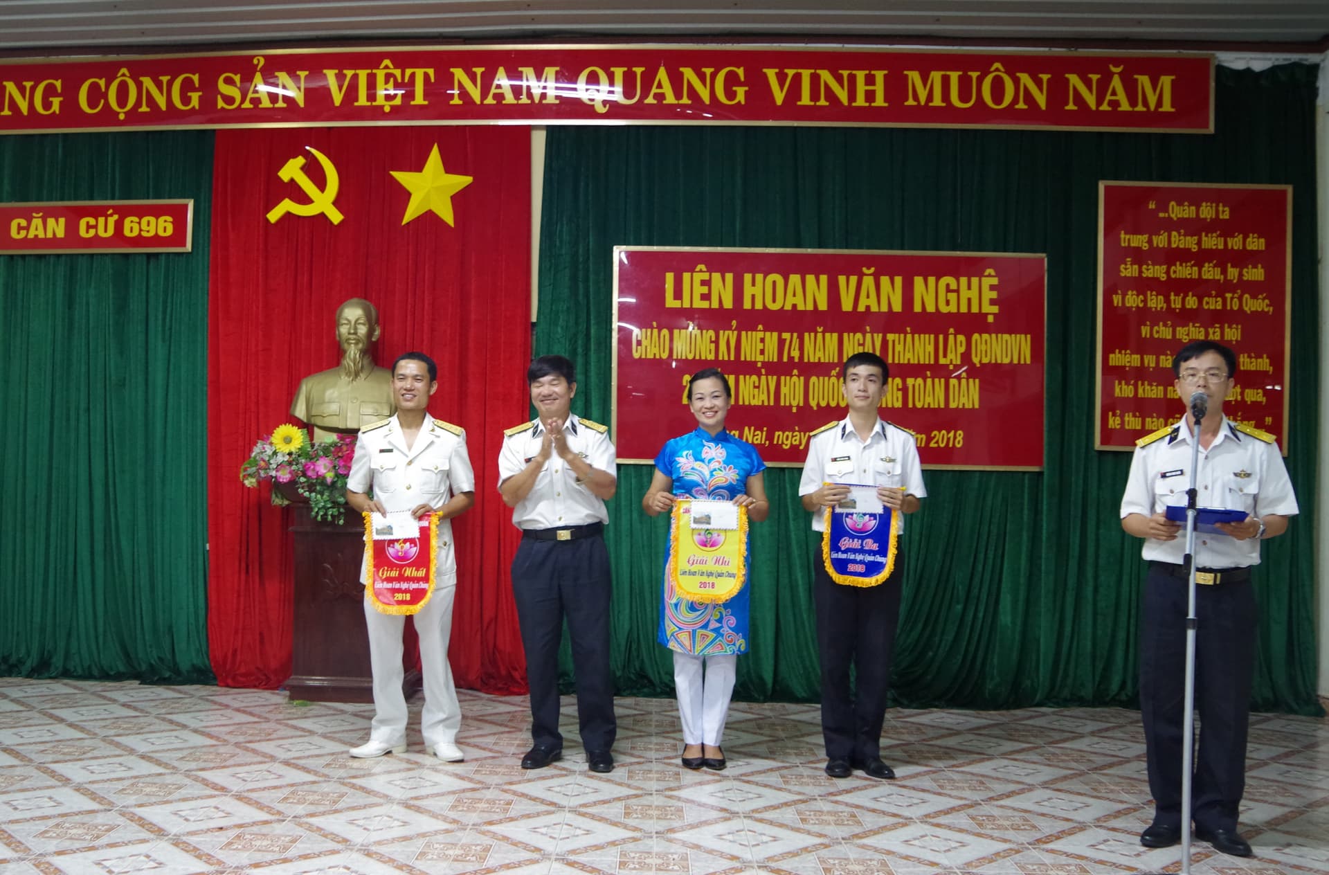 Căn cứ 696 tổ chức Liên hoan văn nghệ quần chúng năm 2018