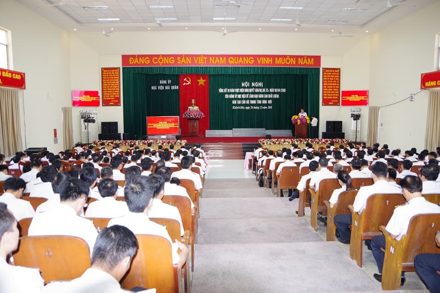 Học viện Hải quân tổng kết 10 năm thực hiện Nghị quyết 595/NQ-ĐU-TCc