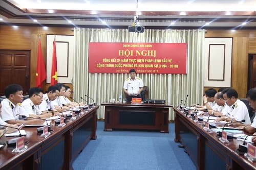 Quân chủng Hải quân: Tổng kết 24 năm thực hiện Pháp lệnh Bảo vệ công trình quốc phòng và khu quân sự (1994-2018)