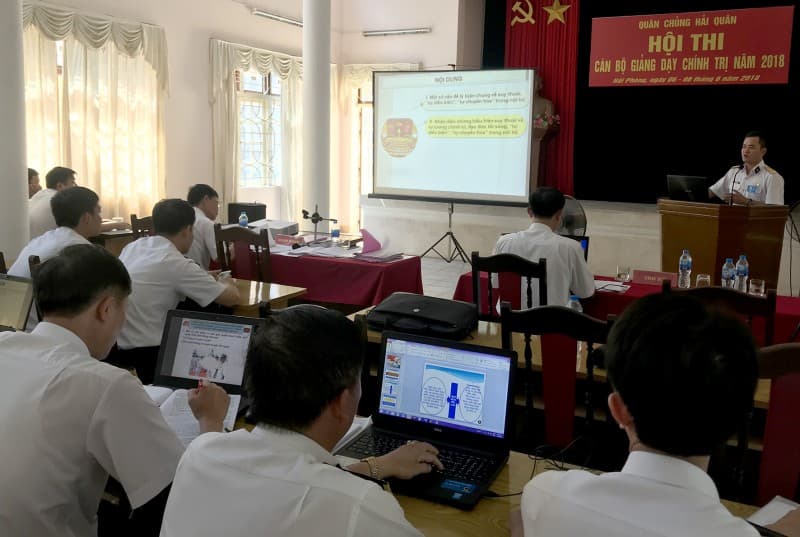 Quân chủng Hải quân: Khai mạc Hội thi Cán bộ giảng dạy chính trị năm 2018