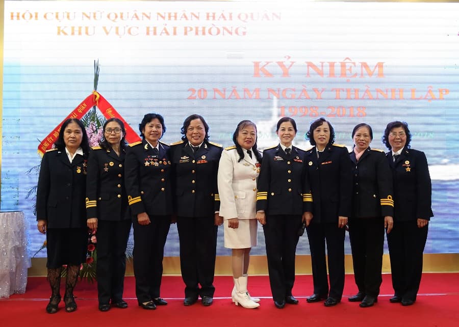 Hội Cựu nữ quân nhân Hải quân khu vực Hải Phòng kỷ niệm 20 năm ngày thành lập