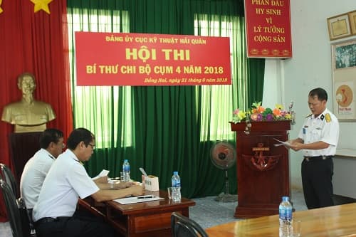 Các đơn vị Cục Kỹ thuật khu vực phía Nam tổ chức Hội thi Bí thư chi bộ 2018