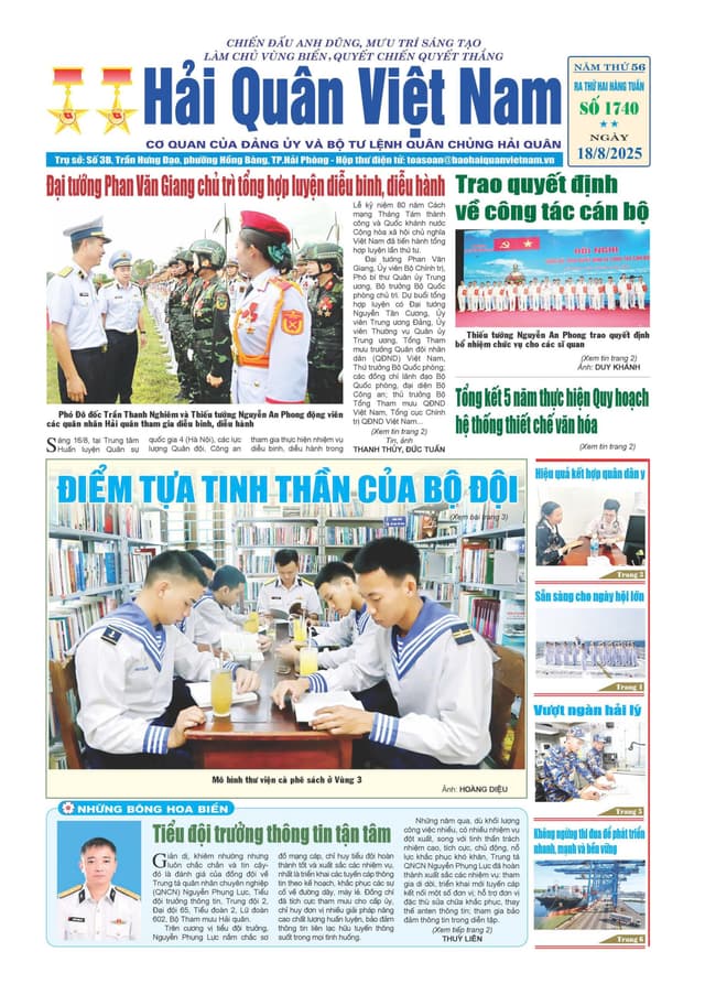 Báo in Hải quân số 1740