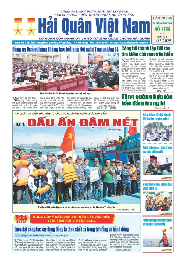 Báo in Hải quân số 1755