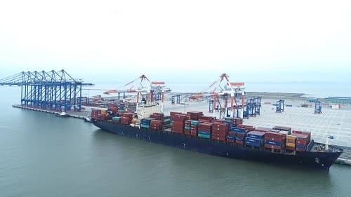 Cảng container Quốc tế Hải Phòng: Đón chuyến tàu đầu tiên đi Hoa Kỳ và Canada
