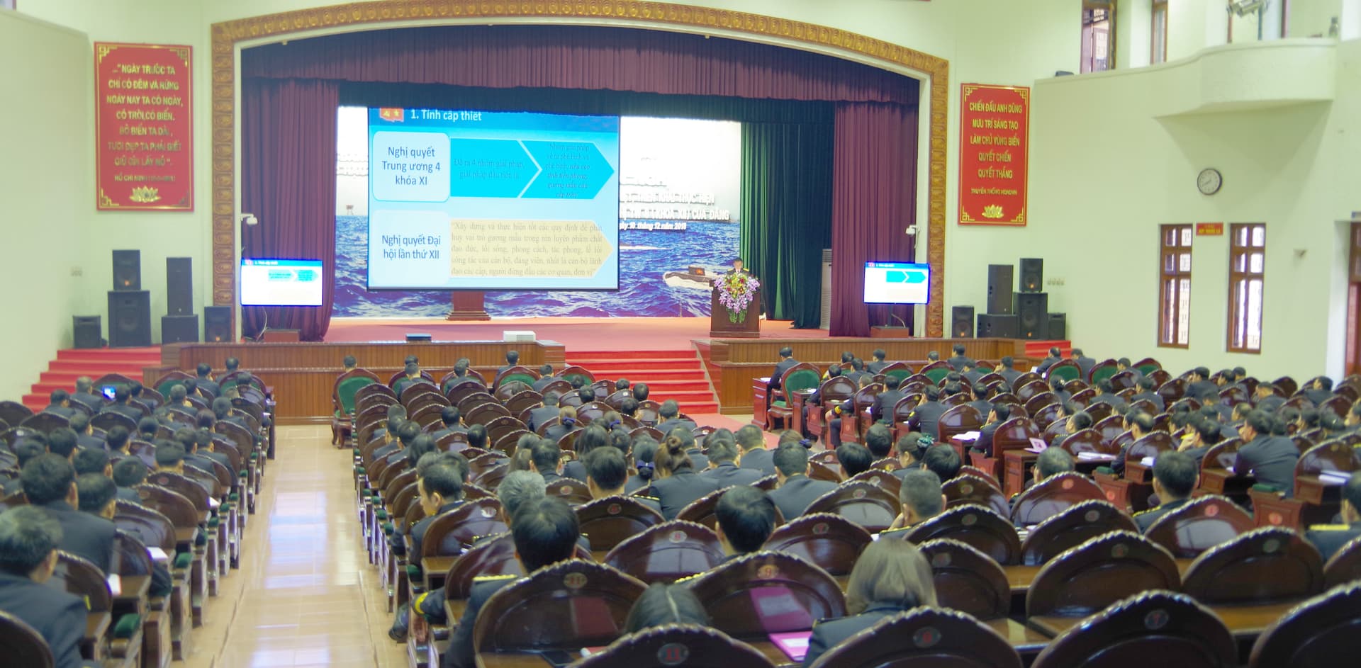 Đảng ủy Cục Hậu cần Hải quân: Tổ chức học tập các nội dung Hội nghị Trung ương 8, Khóa XII