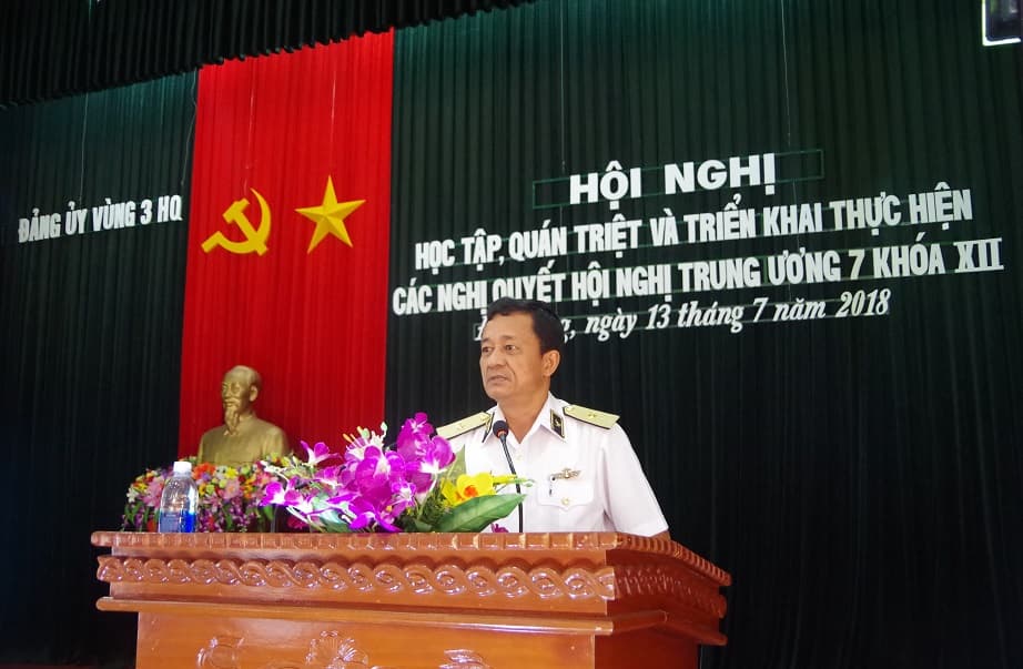 Đảng ủy Vùng 3 Hải quân: Hội nghị học tập, quán triệt, triển khai thực hiện các nghị quyết Trung ương 7, Khóa XII