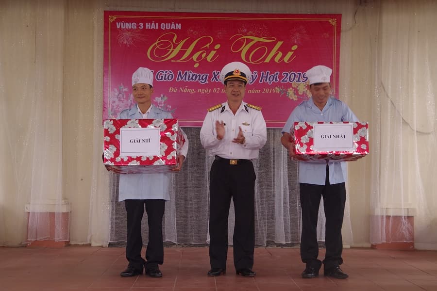 Vùng 3 Hải quân tổ chức Hội thi gói giò Tết Nguyên đán Kỷ Hợi  2019