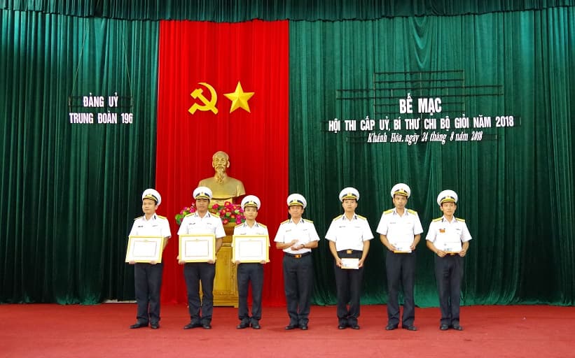 Trung đoàn 196 tổ chức Hội thi Bí thư chi bộ năm 2018