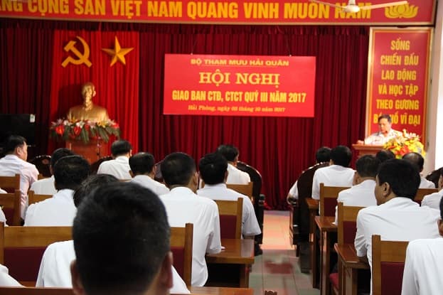 Bộ Tham mưu Hải quân: Giao ban Công tác đảng, công tác chính trị Quý III