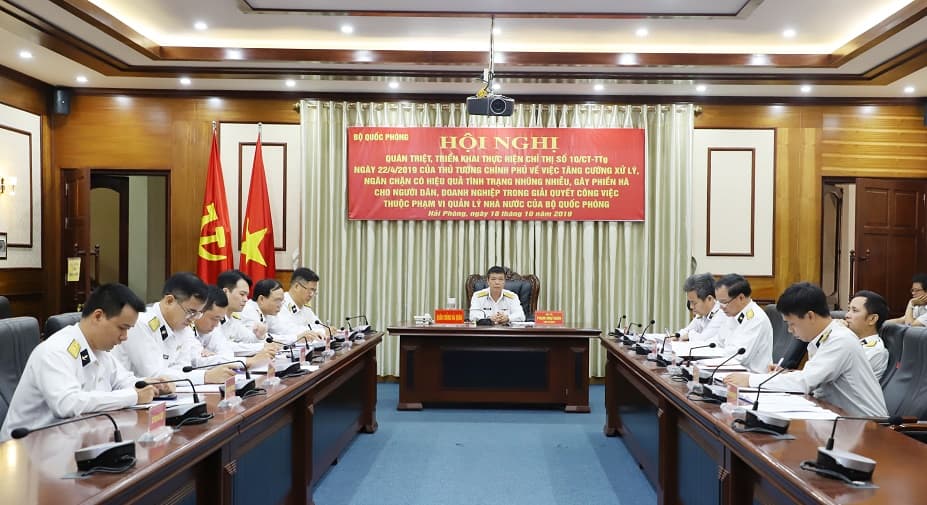 Hội nghị trực tuyến toàn quân về phổ biến, quán triệt Chỉ thị số 10/CT-TTg