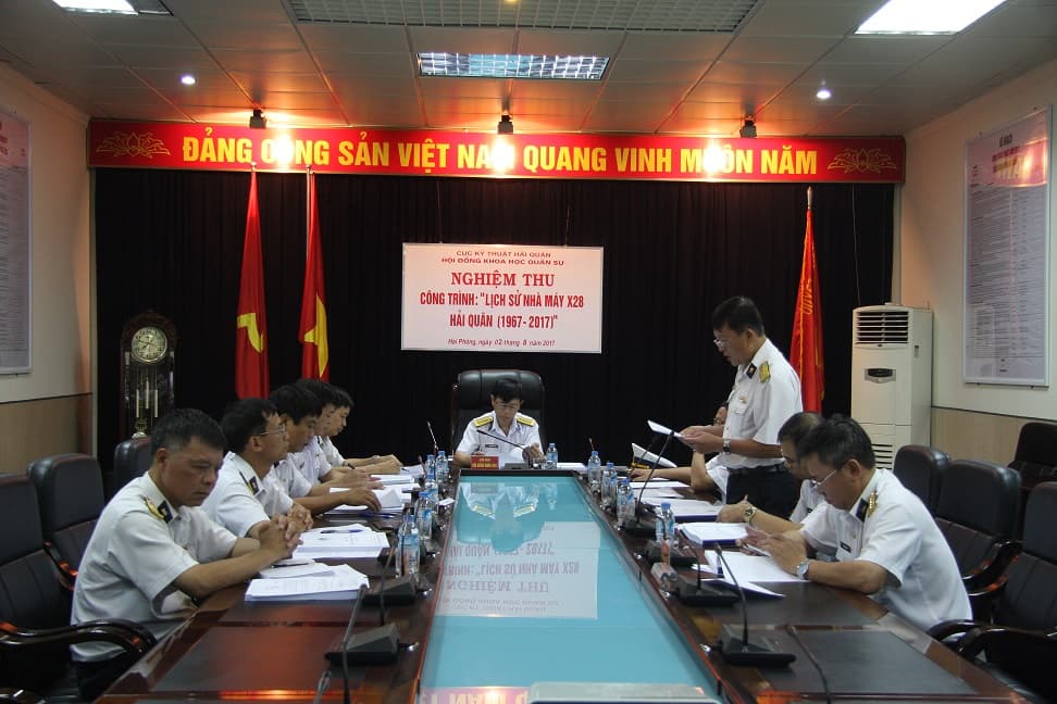 Nghiệm thu công trình lịch sử Nhà máy X28 Hải quân (1967-2017)