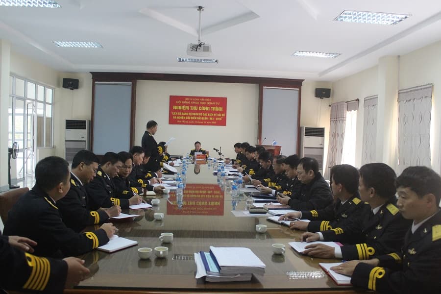 Nghiệm thu công trình “Lịch sử Đảng bộ Đoàn Đo đạc biên vẽ hải đồ và nghiên cứu biển 1964 -2019”