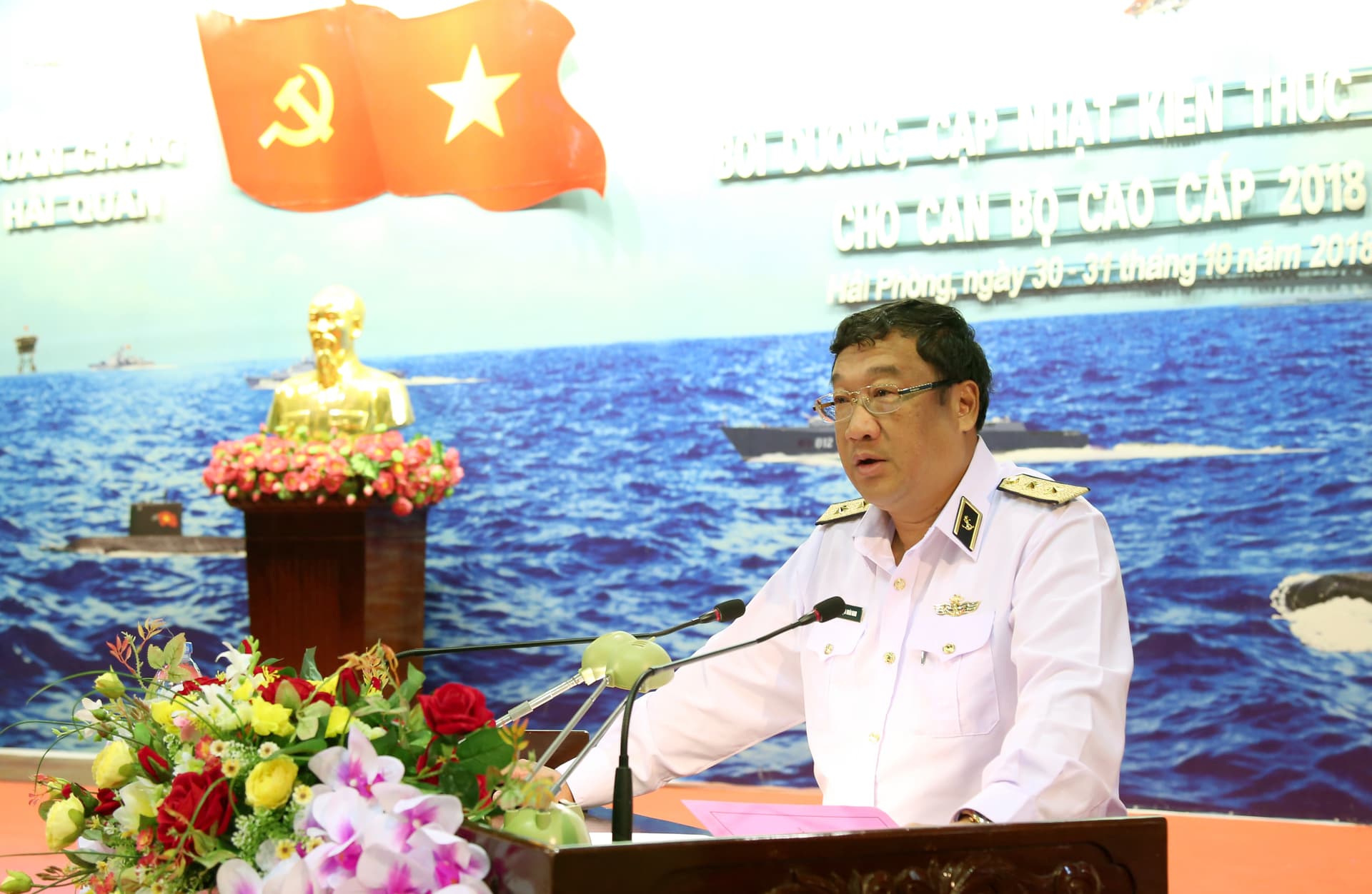 Quân chủng Hải quân: Bồi dưỡng, cập nhật kiến thức quốc phòng, quân sự cho cán bộ cao cấp 2018