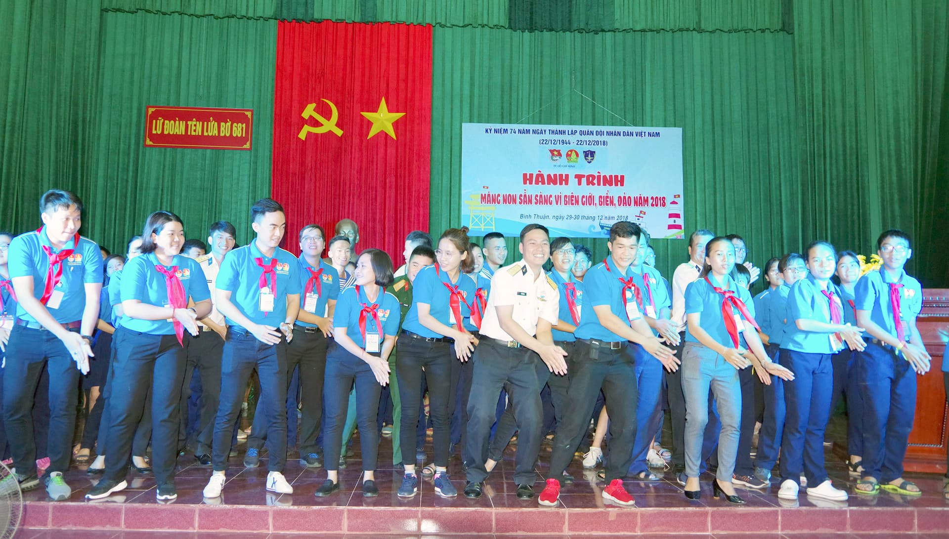 Lữ đoàn 681 phối hợp tổ chức hành trình: “Măng non sẵn sàng vì biên giới, biển, đảo 2018”