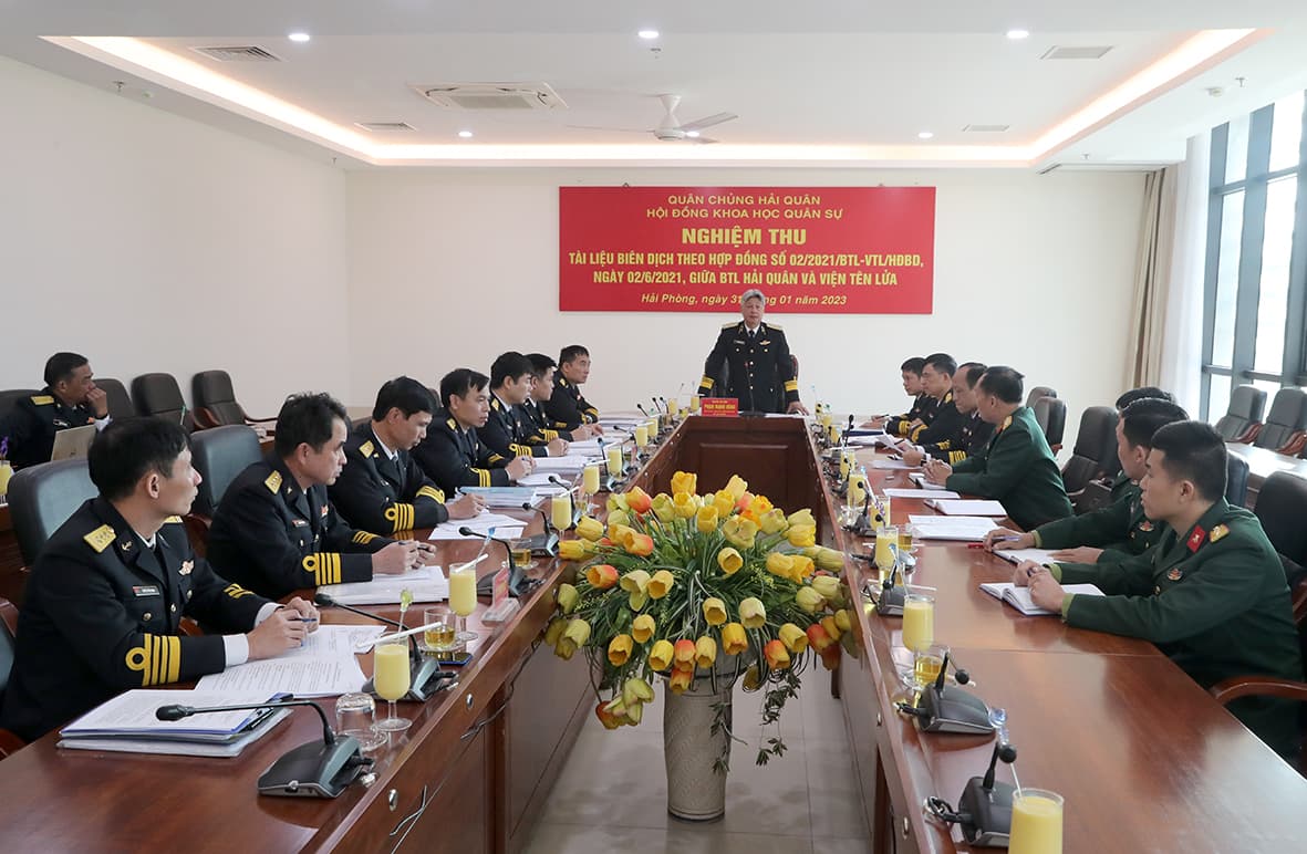 Nghiệm thu tài liệu biên dịch vũ khí trang bị kỹ thuật