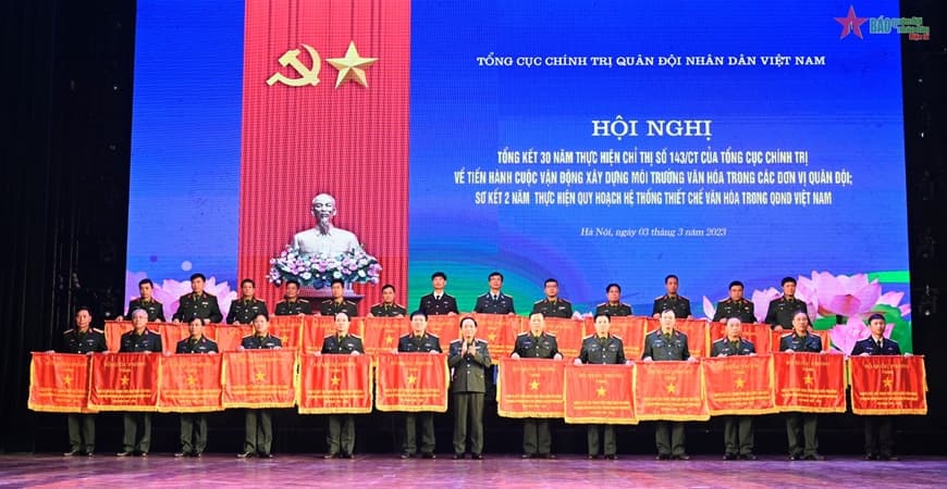 Hội nghị tổng kết 30 năm thực hiện Cuộc vận động xây dựng môi trường văn hóa trong các đơn vị quân đội