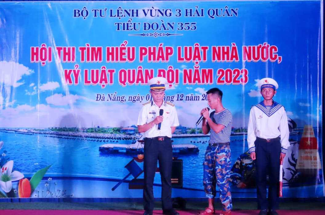 Tiểu đoàn 355: Hội thi tìm hiểu pháp luật, kỷ luật