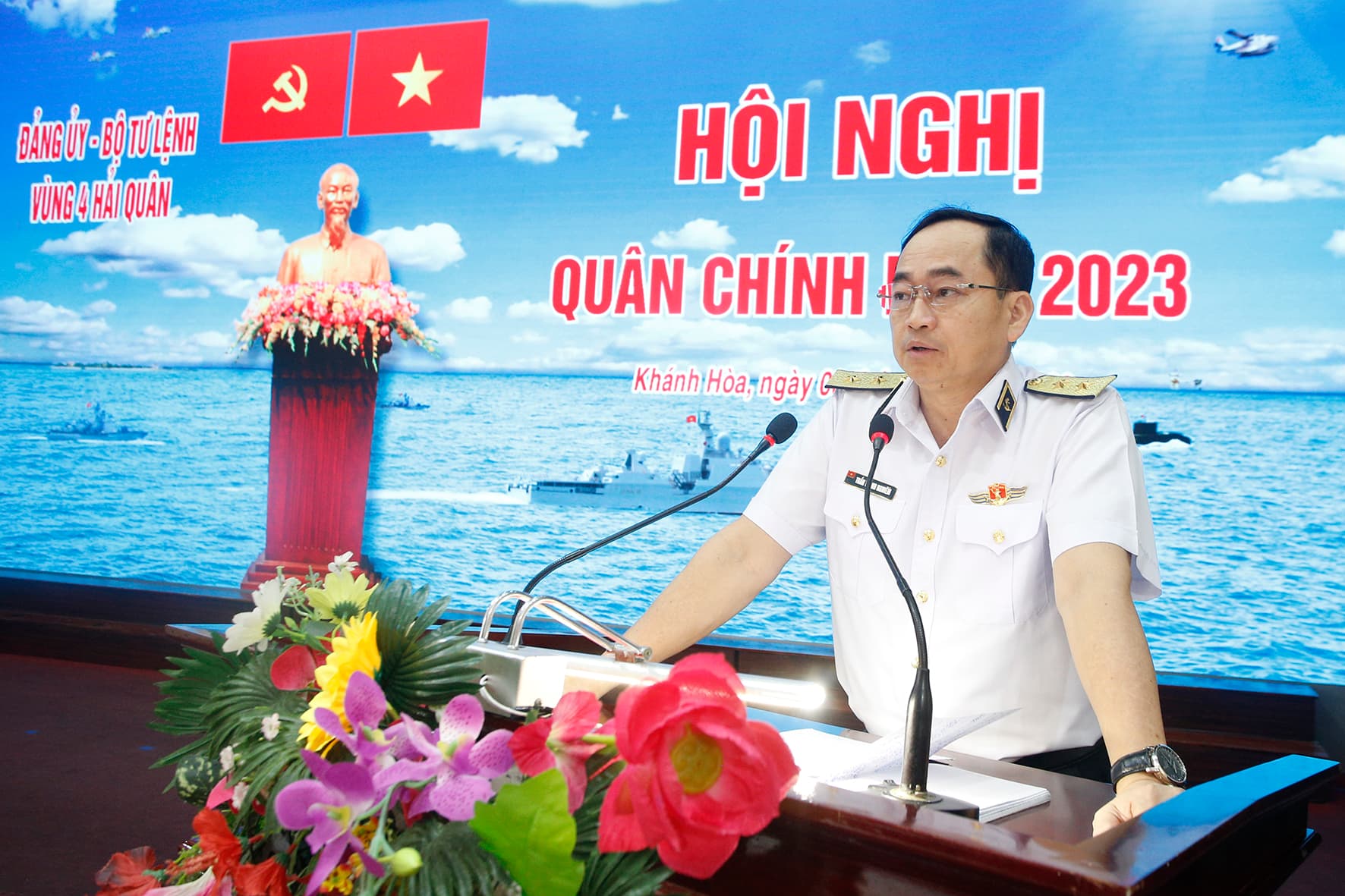 Tư lệnh Hải quân dự, chỉ đạo Hội nghị Quân chính Vùng 4