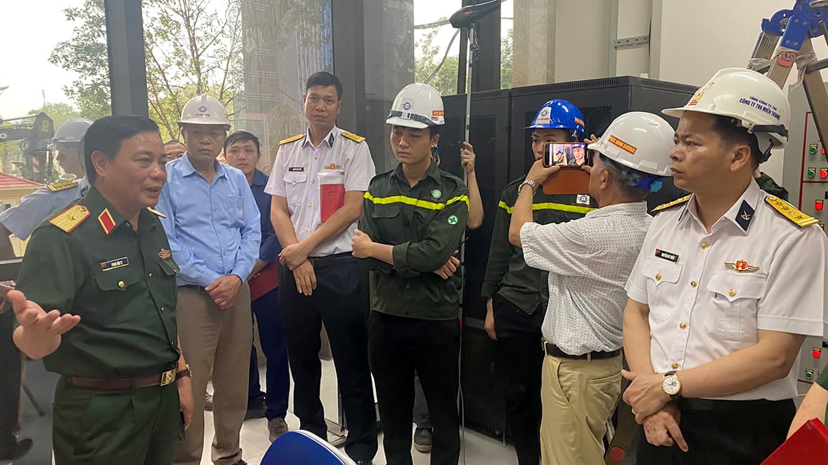 Nghiệm thu hệ thống phòng cháy chữa cháy Dự án Sở chỉ huy Quân chủng Hải quân