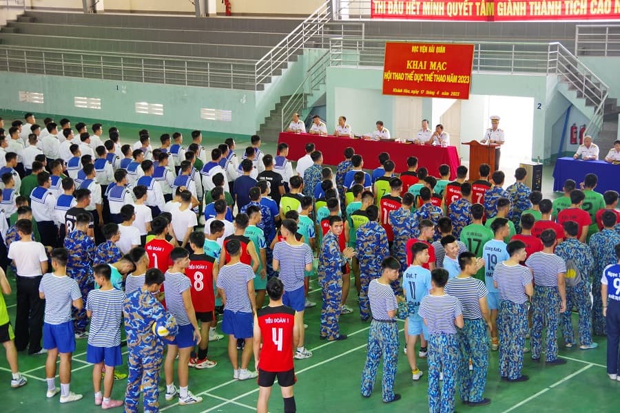 Học viện Hải quân: Khai mạc Hội thao thể dục thể thao chào mừng kỷ niệm 68 năm Ngày thành lập