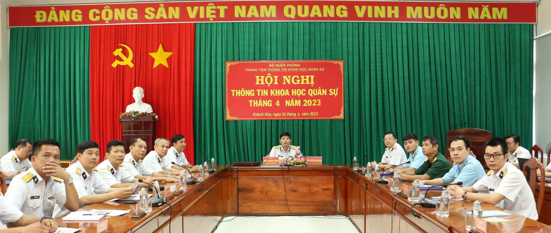 Hội nghị thông tin khoa học quân sự trực tuyến tháng 4/2023