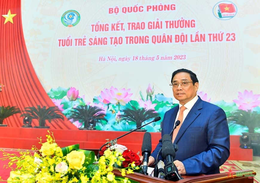 Thủ tướng Phạm Minh Chính: Tuổi trẻ Quân đội là một trong những lực lượng chủ chốt để phát triển khoa học quân sự, đổi mới sáng tạo