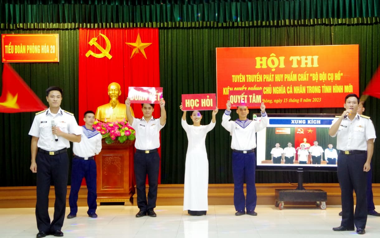 Tiểu đoàn Phòng hóa 20 tổ chức thi tuyên truyền về phẩm chất “Bộ đội Cụ Hồ”