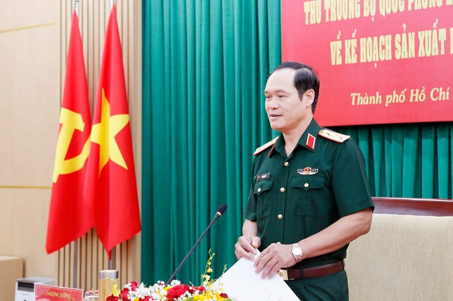 Thượng tướng Vũ Hải Sản làm việc với Tổng công ty Tân cảng Sài Gòn