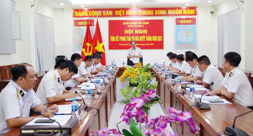 Khối thi đua 4 tổng kết phong trào thi đua quyết thắng năm 2023