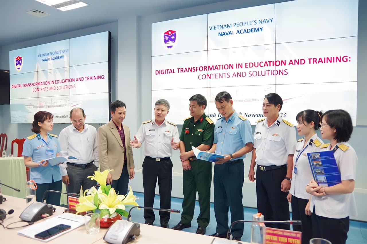 Học viện Hải quân: Hội thảo bằng tiếng Anh về chuyển đổi số giáo dục-đào tạo