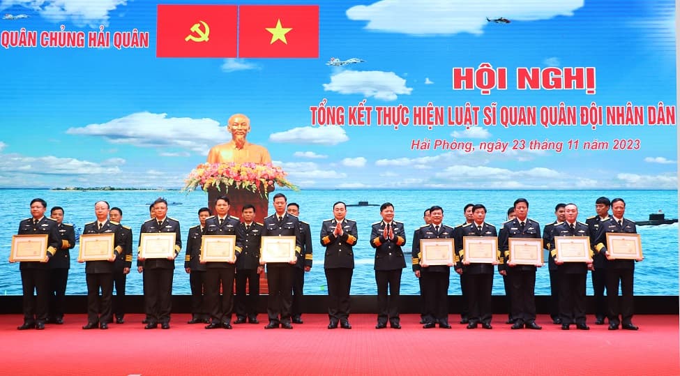 Quân chủng Hải quân: Tổng kết thực hiện Luật Sĩ quan Quân đội nhân dân Việt Nam