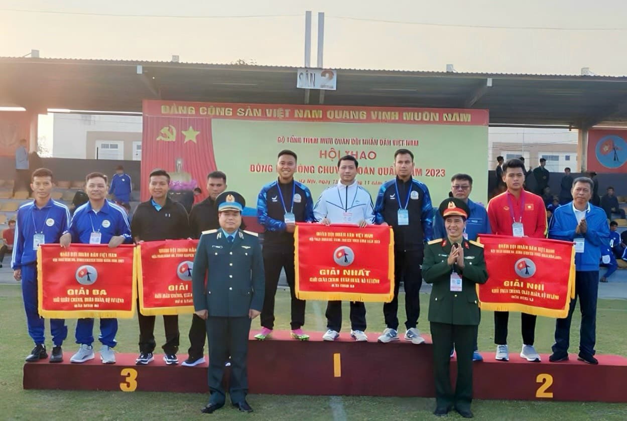 Đội tuyển bóng đá, bóng chuyền Quân chủng Hải quân giành giải Nhất, Nhì khối quân chủng, quân đoàn