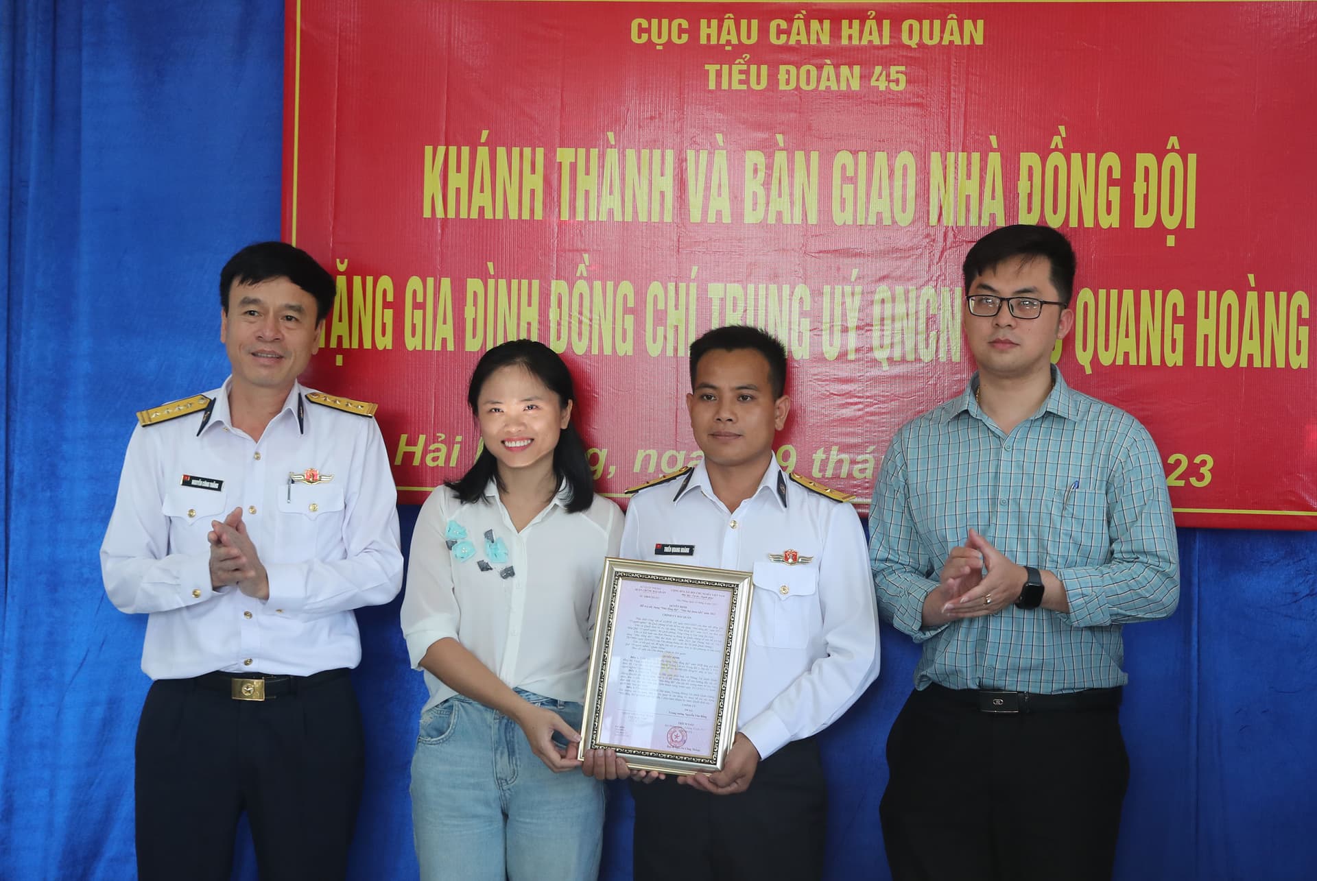 Tiểu đoàn 45 khánh thành nhà đồng đội