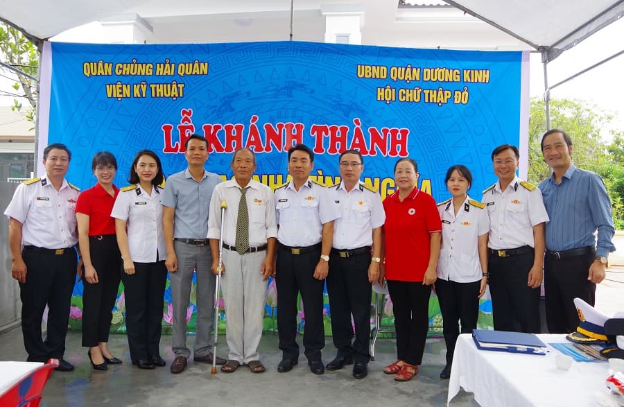 Viện Kỹ thuật Hải quân khánh thành, bàn giao nhà tình nghĩa tại Hải Phòng