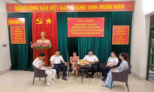Trung đoàn 151 tọa đàm phát huy phẩm chất “Bộ đội Cụ Hồ - Người chiến sĩ Hải quân”