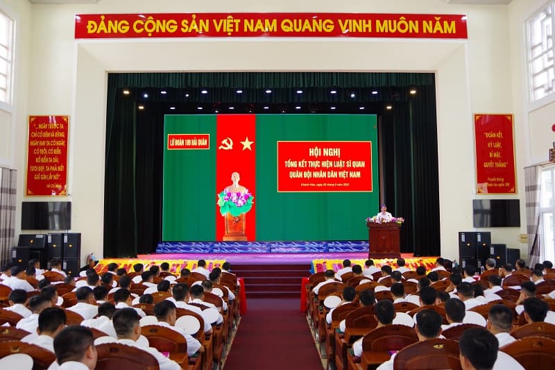 Lữ đoàn 189 tổng kết thực hiện Luật Sĩ quan Quân đội nhân dân Việt Nam