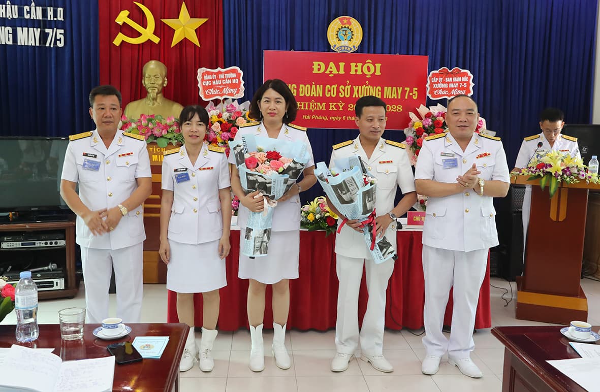 Xưởng may 7-5: Đại hội công đoàn nhiệm kỳ 2023-2028