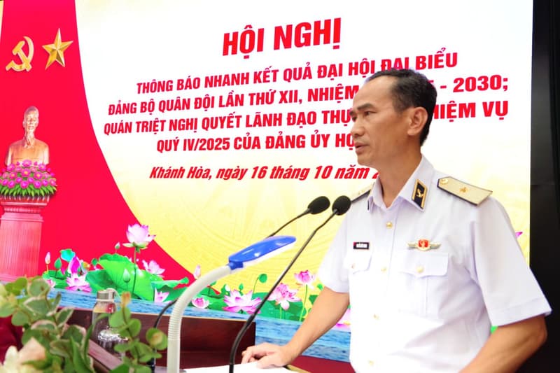 Học viện Hải quân thông báo  kết quả Đại hội đại biểu Đảng bộ Quân đội lần thứ XII