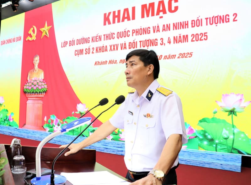 Học viện Hải quân: Khai mạc lớp bồi dưỡng kiến thức Quốc phòng và An ninh năm 2025