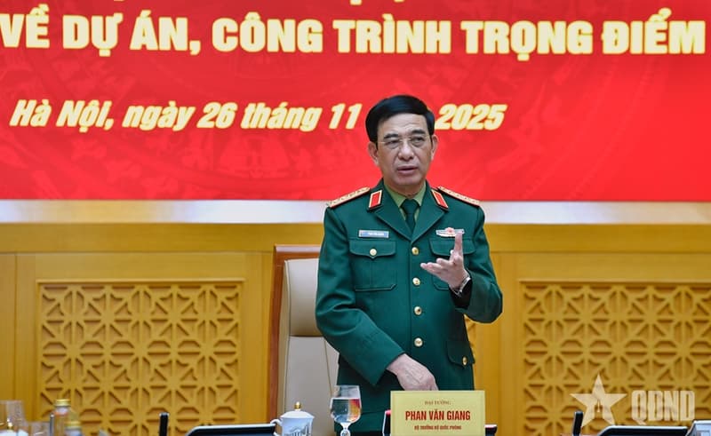 Đại tướng Phan Văn Giang: Đẩy nhanh tiến độ các công trình trọng điểm nhằm củng cố quốc phòng, an ninh và bảo vệ chủ quyền biển, đảo