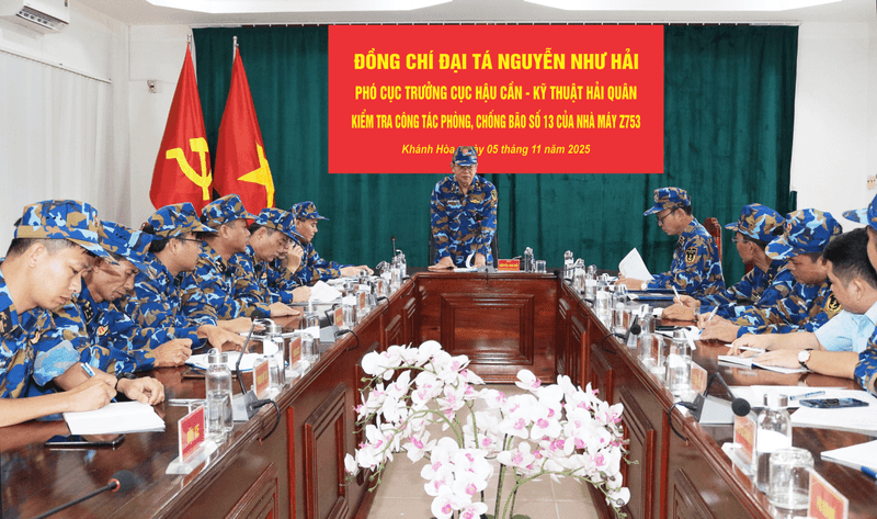 Nhà máy Z753 tích cực, chủ động làm tốt công tác phòng chống cơn bão số 13