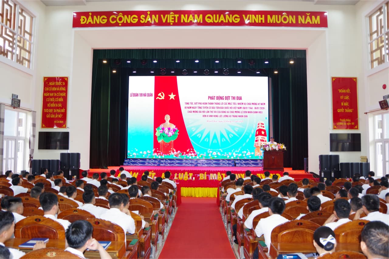 Lữ đoàn 189 phát động thi đua tăng tốc, bứt phá